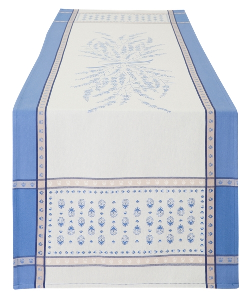 Tischläufer, 160 x 50 cm "Grignan", blau-weiß