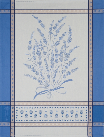 Geschirrtuch, 50 x 70 cm "Grignan", blau-weiß