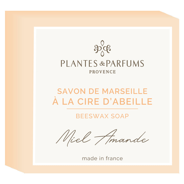 Savon de Marseille mit Bienenwachs, 100 g "Honig-Mandel"
