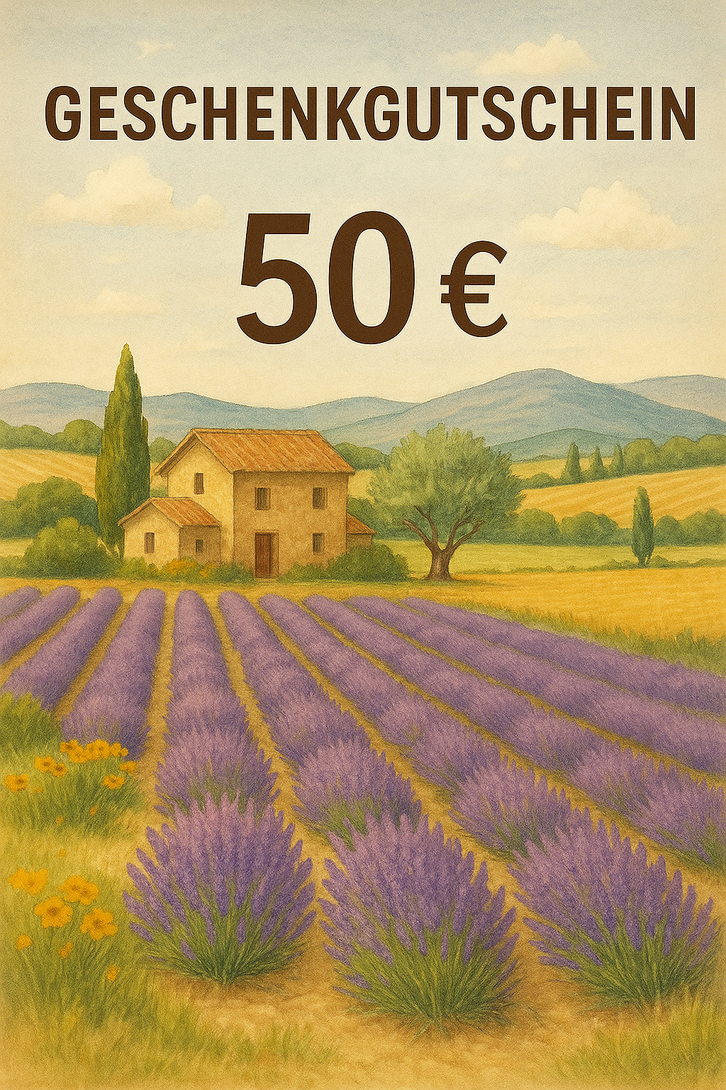Geschenkgutschein, 50,- €