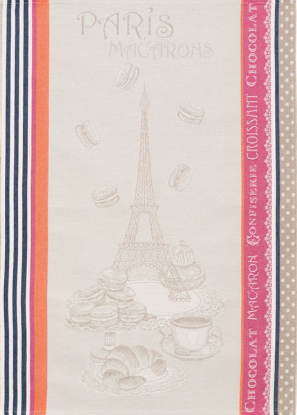 Geschirrtuch, 50 x 70 cm "Paris-Macarons"