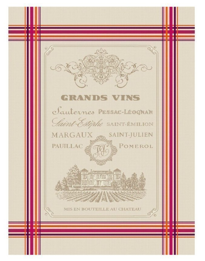 Geschirrtuch, 50 x 70 cm "Grands Vins"