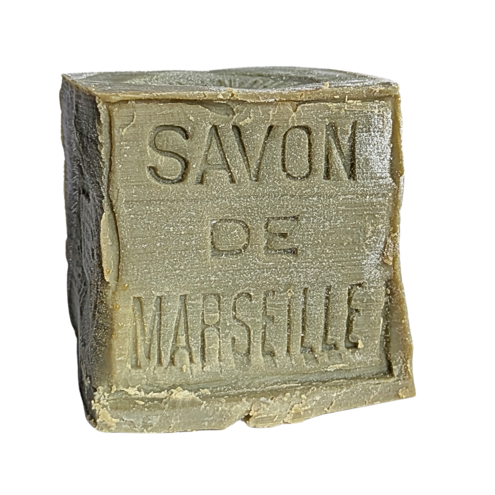 Grüne Savon de Marseille mit Olivenöl, 400 g als Würfelseife | Le Sérail