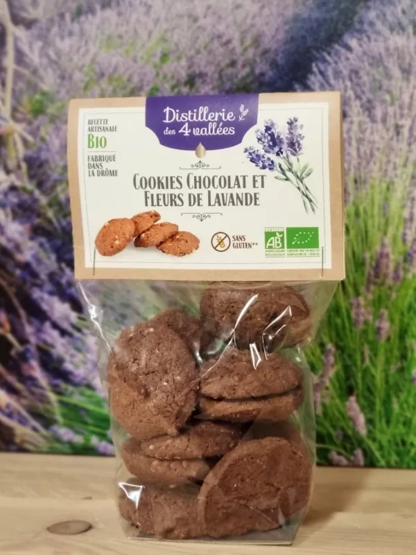Bio Schokoladen-Lavendel-Cookies, 150 g