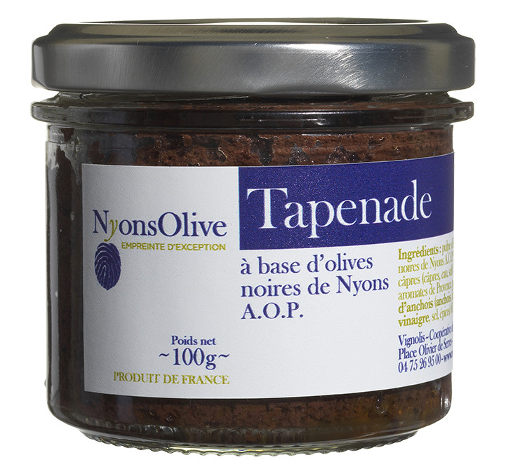 Schwarze Oliven-Tapenade aus Nyons, 100 g