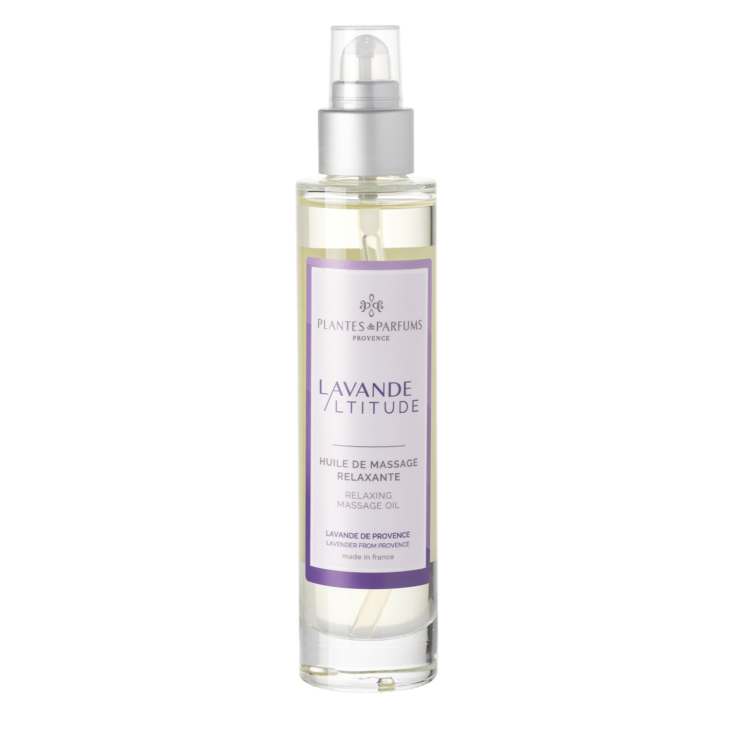 Entspannendes Massageöl mit ätherischem Lavendelöl, 100 ml