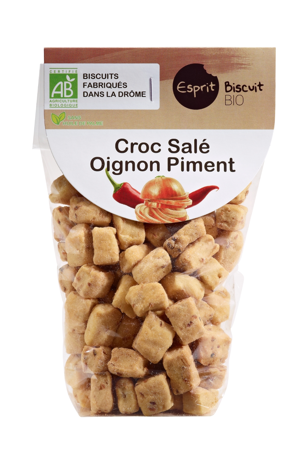 Bio Zwiebel-Chili-Kräcker ohne Palmöl, 200 g