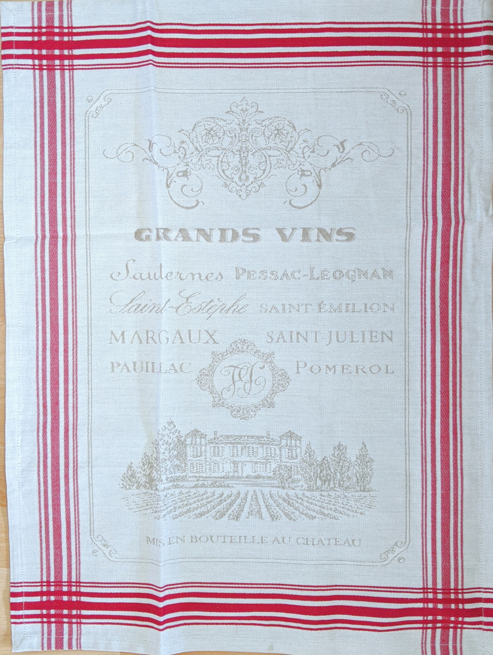 Geschirrtuch, 50 x 70 cm "Grands Vins"