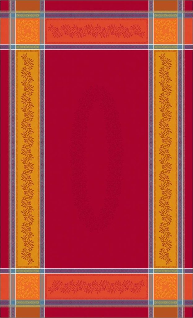 Tischdecke, 160 x 250 cm "Olivia", rot