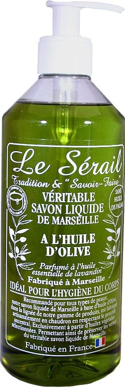 Flüssigseife Olive 500 ml, Savon de Marseille | "Le Sérail"