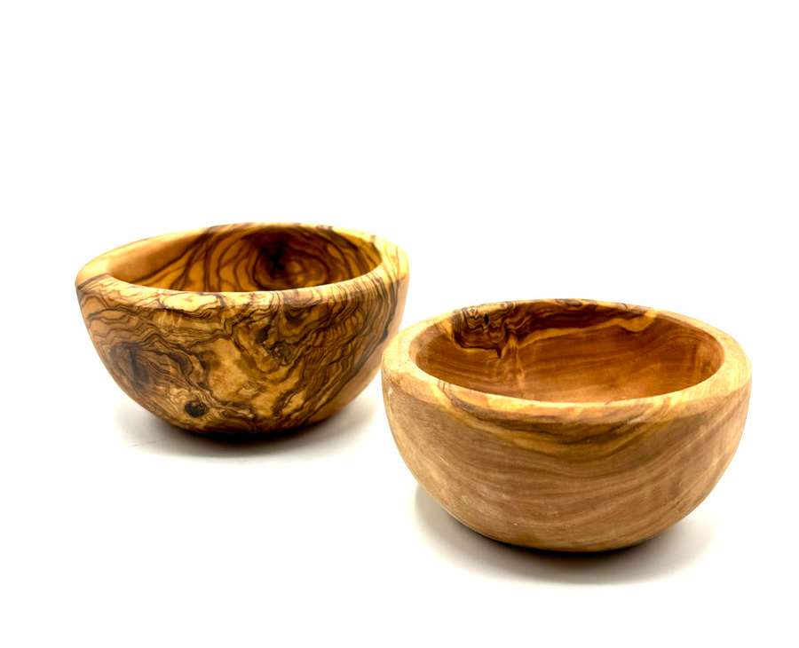 Tapas-Schale aus Olivenholz, rund, 10 cm